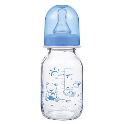 125ml 4oz Bình sữa Borosilicate thủy tinh cổ tiêu chuẩn cho bé