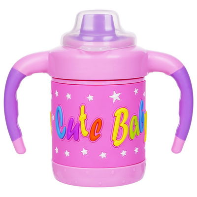 Không tràn BPA Miễn phí Multicolo 6 tháng 6 Ounce Baby Sippy Cup
