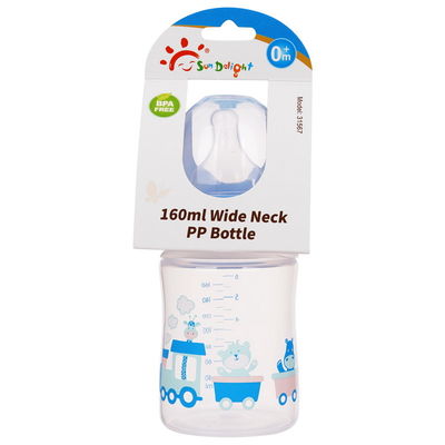 6oz Baby Nipple Bottle Polypropylene an toàn không độc hại cấp thực phẩm