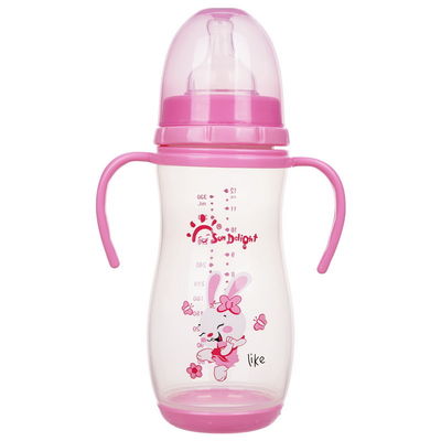 12oz 330ml PP chai em bé với tay cầm đôi khử trùng không phthalate