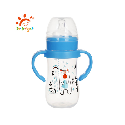 9 oz/ 260 ml chai cho trẻ sơ sinh cổ rộng PP