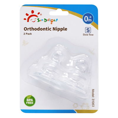 Núm vú silicone cho bé chỉnh nha không có BPA chuẩn cổ