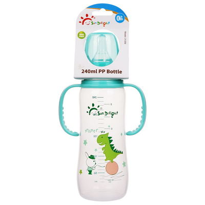 Bình sữa trẻ sơ sinh tay cầm PP đôi 8oz 240ml