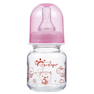 110-150 ℃ 60ml 2oz Bình cho bé ăn bằng thủy tinh silicone lỏng