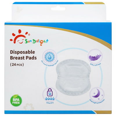 24 miếng lót cho con bú bằng gỗ Bột giấy dùng một lần