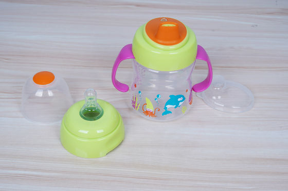 Không tràn 2 trong 1 BPA Miễn phí 6 tháng 6 Ounce Baby Sippy Cup