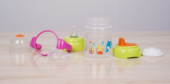 Không tràn 2 trong 1 BPA Miễn phí 6 tháng 6 Ounce Baby Sippy Cup