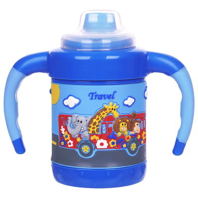Cốc tập cho bé trai không tràn BPA Soft Soft 6 tháng 6 Ounce