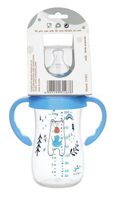 9 oz/ 260 ml chai cho trẻ sơ sinh cổ rộng PP